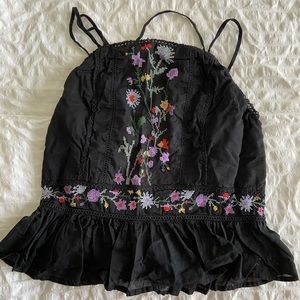 Topshop Floral Tank
